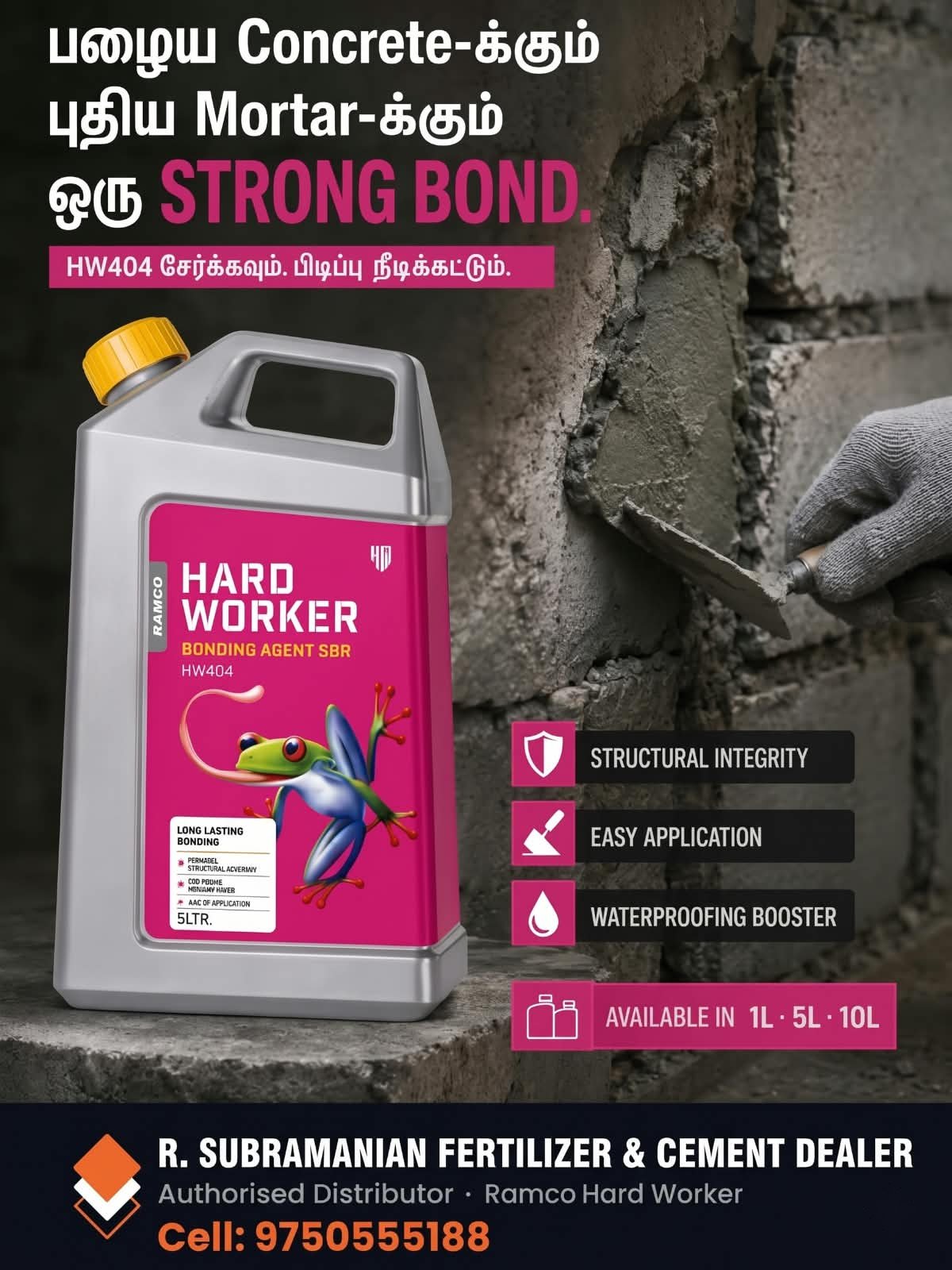 Ramco Hard Worker Bonding Agent HW404 can